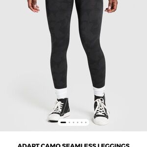 Gymshark Black Camo Seamless Leggings